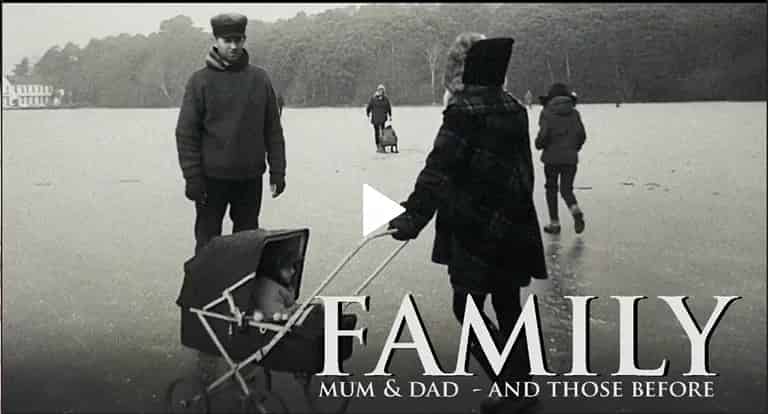 Family — EchoFlicks vintage family memories movie poster in black and white